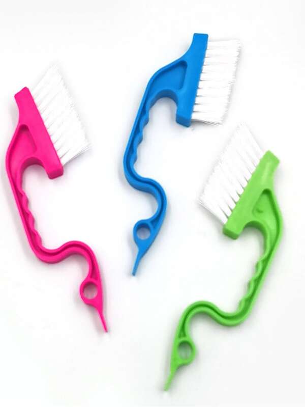 9 piezas Cepillos para esquinas y grietas, Cepillo para ventanas, Cepillo de limpieza para ranuras, Cepillo para grietas, Cepillo para recogedor