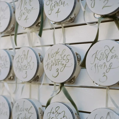 1pc Wedding Bell Drum - Handheld Percussion Instrument With Metal Bells, Ideal For Weddings, Proposals And Party Celebrations - Customizable With Your Own Message, Summer Birthday Gift, Beach Back-To-School Supplies, Room Decor