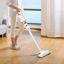 USB Rechargeable Cordless Handheld Vacuum Cleaner, Strong Suction Handheld Water Sweeper, 2000mAh, 2 In 1 For Home And Car Cleaning - E-White - View 5