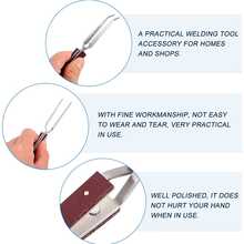 KLONKEE 2/3pcs Soldering Tweezers Set, Soldering Tweezers/Soldering Board Tool Set, Desktop Bent Nose/Pointed Nose Spring Clamp, Cross Lock Soldering Tweezers, Jewelry Tweezers With 360° Rotating Base For Jewelry Making, Soldering And Repair - Multicolor - View 3