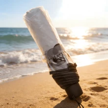 SNOOPY 1PC Transparent Folding Umbrella, Perfect For Commuting, School, Travel & Gift Giving - Multicolor - View 4