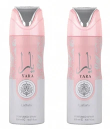 Lattafa Yara Desodorante Perfumado Spray Corporal de Larga Duración 200 ML - Paquete de 2 Fragancias Suaves de Cuidado Corporal - Múltiples aromas - Ver 3