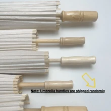 1 chiếc ô giấy trắng, ô cưới cán gỗ, phụ kiện chụp ảnh tự làm trang trí, món quà tuyệt vời nhất cho tiệc cưới. - Nhiều màu - Xem 10