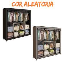 Folding Wardrobe Closet For Organizing Clothes With Zipper - 170X45X170 RANDOM - View 1