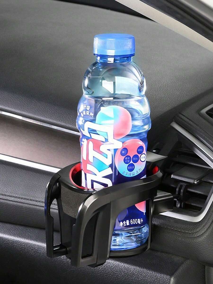 Multi-Function Cup Holder, Adjustable Cup Slot And Phone Holder On Air Conditioner Vent, Fits 7.2 Inch Phones And 7.5 Cm Bottles, One-Handed Operation