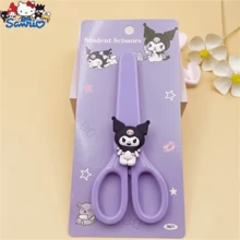 SANRIO 1 把肉桂卷造型不锈钢剪刀 - 可爱多功能手工布料剪刀，由 Coolomi 和 Yuguigou 设计，适用于办公室缝纫、易用美术用品、生日礼物、情人节礼物、婚礼礼物、旅行配件 - 卡通 - 查看 5