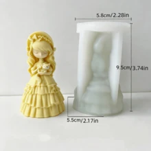 Aromatherapy Plaster Doll Figurine Mold Epoxy Resin Mold DIY Doll Photo Prop Candle Mold For Handmade Gifts Home Decor - Baby - View 6