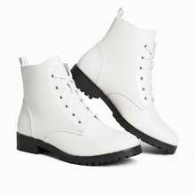 Women's Casual Ankle Boot With Non-Slip Sole - 白色 - 查看 3
