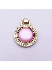 Giá đỡ điện thoại hình trái tim bằng hợp kim kẽm, đính đá, 1 chiếc, vòng giữ điện thoại bằng hợp kim kẽm mạ vàng, kiểu dáng bất đối xứng, có thể điều chỉnh, quà tặng mùa xuân. - Nhiều màu - Xem 13