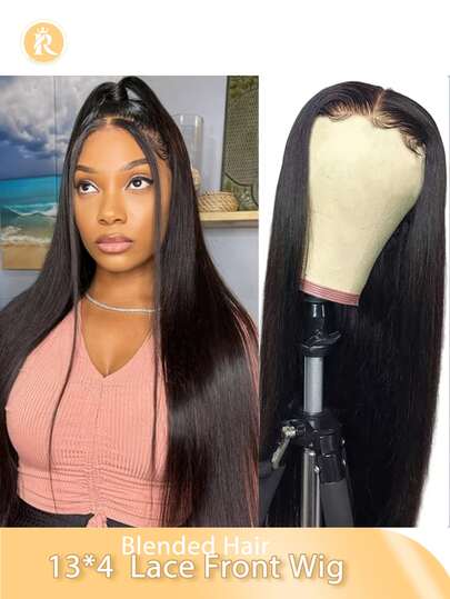 （6-16英寸波波头假发，18-36英寸长假发）无胶假发，180%密度直发蕾丝前假发，13x4蕾丝前假发，巴西混纺假发，女士无胶直发透明蕾丝前假发，自然色棕色/酒红色/橙色，隐形发际线，蓬松卷发，无胶透气，保护性发型