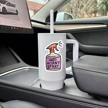ANTI SPRAY Funny Sticker, Quirky Mood Personalized Decorative Sticker, Waterproof Vinyl Sticker - Durable Matte Surface, Self-Adhesive Bumper Sticker, Suitable For Cars, Windows, Laptops, Trucks, Water Bottles - Multi-Functional Durable Design, Car Sticker - Vinyl - View 8