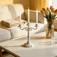 Velas LED sin llama con efecto de llama realista, adecuadas para Navidad, bodas, celebraciones, decoración del hogar interior - XKZ - Ver 3