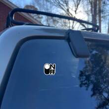 ON OFF Switch Design Stickers Minimalist Fun Decorative Decals Waterproof Vinyl Stickers - Durable Matte Surface, Self-Adhesive Bumper Stickers, Suitable For Cars, Windows, Laptops, Trucks, Water Bottles - Versatile Durable Design, Car Stickers - Vinyl - View 6
