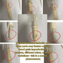 1 chiếc ô giấy trắng, ô cưới cán gỗ, phụ kiện chụp ảnh tự làm trang trí, món quà tuyệt vời nhất cho tiệc cưới. - Nhiều màu - Xem 11