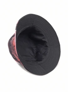 1顶男士趣味动物印花渔夫帽，嘻哈风格防晒户外帽，夏季 - A - 查看 2