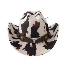 Bohemian Polyester Western Style Soft Felt Hat - Cow Head Brand Cow Hat - View 10