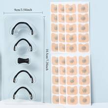Magnetic Dilator Set, Includes 4 Nose Clips, 30pcs/60pcs/100pcs Spacers - Can Increase Oxygen Intake, Reduce Snoring, Help Maintain Smooth Breathing, Sleep And Exercise, Easy To Carry. Suitable For Men And Women. - Multicolor - View 10