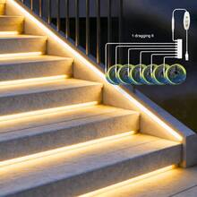 1/3/6 tiras de luz LED COB, 252 perlas LED/M, tiras flexibles con adhesivo doble cara, control de cable USB con brillo ajustable, tiras de luz LED para vitrinas, alimentadas por USB, adecuadas para armarios de zapatos, armarios, vitrinas, oficinas, dormitorios, techos, escaleras, pasillos, iluminación decorativa - USB - Ver 15