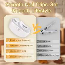 Máy cắt và đánh bóng móng tay điện 2 trong 1 với đèn LED, chức năng chống kẹp, đánh bóng và làm mịn móng, sạc USB, dụng cụ chăm sóc móng đa năng dùng tại nhà và salon, phù hợp cho mọi lứa tuổi, món quà lý tưởng. - nhiều màu - Xem 7