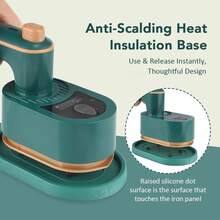 RAF Bàn ủi hơi nước cầm tay - Thiết bị ủi cầm tay - Có tùy chọn USB/Dây nguồn - Bàn ủi hơi nước gia đình - Thích hợp để ủi vải và quần áo, lý tưởng cho ký túc xá sinh viên, căn hộ và phòng trọ - Bàn ủi nhỏ gọn phù hợp với không gian hẹp, ưu đãi đặc biệt cho mùa xuân và mùa thu, dụng cụ ủi quần áo mùa hè. - màu xanh lá - Xem 5