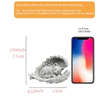 宠物纪念品礼品，树脂宠物纪念雕像，“永恒守护天使”纪念品礼品（灰色） - E - 查看 11