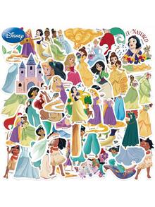 Disney 50张迪士尼公主官方授权“长发公主”、“小公主苏菲亚”、“小熊维尼”、“小美人鱼”、“贝儿”、“花木兰”、“安娜”、“白雪公主”、“苏菲亚”卡通防水贴纸，适用于水瓶、笔记本、手机、汽车保险杠、头盔、电脑等，可作收藏品，也可作为礼物送给朋友和粉丝。 - 彩色 - 查看 3