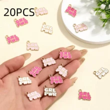 10pcs Gold-Plated Enamel Charm Pendant, Suitable For Making Earrings, Bracelets, Necklaces And Other Jewelry, DIY - Star - View 9