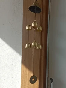 1Pc Large Feng Shui Lucky Wind Chime, Symbolizing Good Fortune, Suitable For Home Hanging Decorations And Gifts, Made Of Copper. - A - View 5