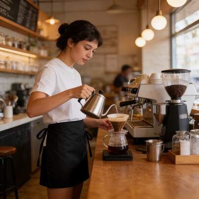 1pc Waitress Apron With Pockets, 3 Pockets Waist Apron, Waterproof Waitress Short Apron, Suitable For Gardening, Cooking And Waitressing, With Long Waist Ties For Men And Women, Kitchen, Restaurant