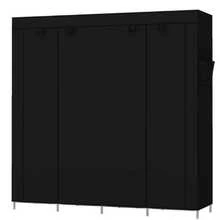 Folding Wardrobe Closet For Organizing Clothes With Zipper - 170X45X170 BLACK - View 6