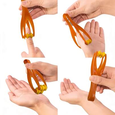 Finger Massager, Hand Massager For And Carpal Tunnel. Dual-Sided Hardwood Massage Roller Tool For Circulation, Trigger Finger, Hand, Stress.