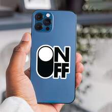 ON OFF Switch Design Stickers Minimalist Fun Decorative Decals Waterproof Vinyl Stickers - Durable Matte Surface, Self-Adhesive Bumper Stickers, Suitable For Cars, Windows, Laptops, Trucks, Water Bottles - Versatile Durable Design, Car Stickers - Vinyl - View 8