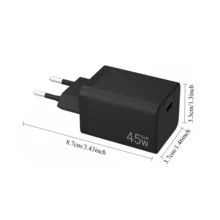 45W GaN USB C 快充充電頭，輕巧 PD 電源適配器，適用 17/16/15/14/13/12/11，通用便攜旅行充電器，適用筆記型電腦、平板電腦、行動電源及所有 USB-C 設備 - 查看 7