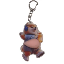 1pc 3D Corgi Keychain, Multifunctional Decorative Hanging Hook, Funny Gag Toy - Baby Blue - View 2