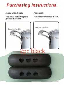 2pcs Silicone Pot Handle Covers, Creative Hollow Heart Shaped Heat Resistant Non-Slip Pot Handle Protectors, Suitable For Kitchen/Cooking Utensils/Oven Mitts And Trivets/Kitchen Accessories/Kitchen/Holiday Essential/Home/Camping - View 3