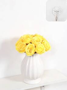 Hoa hồng giả màu vàng, hoa hồng cao cấp trông như thật, thích hợp để trang trí nhà cửa, phòng ngủ, bàn ăn, đám cưới, bó hoa cưới, vòng hoa đeo tay, cắm hoa. Áp dụng cho nhà cửa, nhà hàng, phòng ngủ, tự làm bình hoa, bó hoa cưới, trang trí bàn, tiệc cưới, trang trí ngày Valentine, tiệc mừng em bé, trang trí nhà cửa, v.v. - Màu vàng - Xem 11