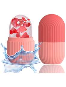 1pc Ice Roller To Relieve Facial And Eye Puffiness, Facial Massager, Improve Skin Quality, Brighten Complexion, Ice Roller Mold, Beauty, Skincare, Spa, Self-Care, Skincare Tools, Facial Care, Beauty Therapist Supplies, Massage, Facial Massage Tools, Facial Roller, Ice Roller, Silicone Ice Mold For Facial Beauty - Multicolor - View 2