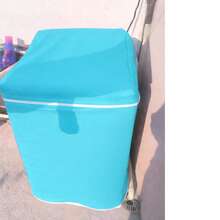 Washing Machine Cover With Silver Zipper Panel, Waterproof And Plush, For Indoor And Outdoor Use, Premium Quality, Durable Up To 6 Years, Compatible With All Brands. - 青碧色 - 查看 6