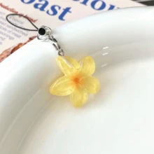 透明雏菊树脂吊坠手机挂绳，背包装饰，可爱手机挂饰，少女心软萌装饰，送朋友/女友的礼物，适用于手机、相机、钥匙扣、书包 - 彩色 - 查看 11