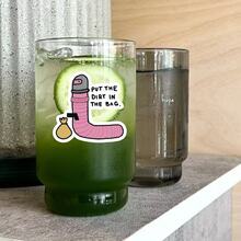 PUT THE DIRT IN THE BAG Funny Sticker, Quirky Cartoon Decorative Sticker, Waterproof Vinyl Sticker - Durable Matte Surface, Self-Adhesive Bumper Sticker, Suitable For Cars, Windows, Laptops, Trucks, Water Bottles - Versatile Durable Design, Car Sticker - Vinyl - View 8