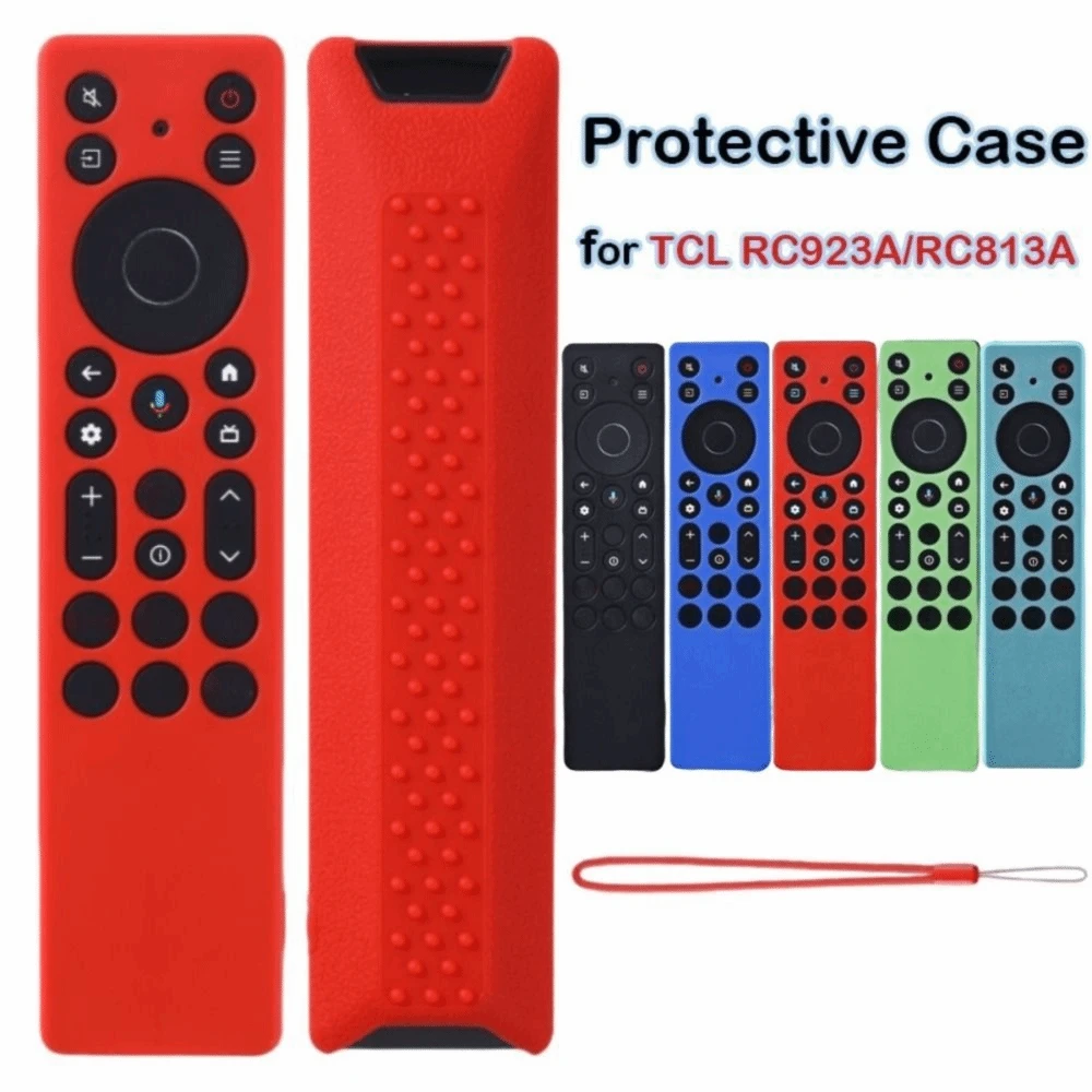 Silicone Protective Case For RC923A/RC813A Remote Controller Cover With Lanyard Shockproof Soft Shell Remote Control Sleeve - A - View 1