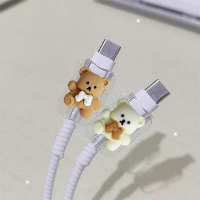 Cute Cartoon Game Console Pattern Soft Protective Case - For Mobile Phone Data Cable Accessories