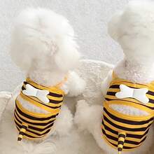 Bộ đồ hóa trang ong dễ thương cho chó cưng, đồ bơi cho chó nhỏ, bộ đồ bơi thoải mái và có thể điều chỉnh cho cún con, trang phục mềm mại cho thú cưng đi biển, hồ bơi. - màu đen - Xem 4