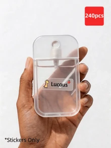 1-300张定制个性化姓名标签，防水防油贴纸，多种款式可选。可用作礼品盒和礼品袋的装饰标签，适用于派对礼品袋、储物袋、健身包、厨房罐、零食盒、冰箱食品储藏和衣柜抽屉。 - 多色1 - 查看 22