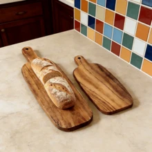 1pc Cutting Board, Kitchen Chopping Board, Cheese Platter, Kitchen Accessory, Vegetable Cutting Board, Suitable For Kitchen, Restaurant, Light Meal, Kitchen Gift. Lightweight Design With Hanging Hole For Easy Storage. - View 3