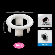 2/4/5件装电镀水槽溢水环，圆形盆盖，浴室水槽溢水排水盖，厨房水槽溢水孔盖，圆形镂空排水塞盖，浴室配件 - 安装简便，美化排水口。适用于家庭、厨房、浴室、酒店等场合。开学季必备 - 彩色 - 查看 19