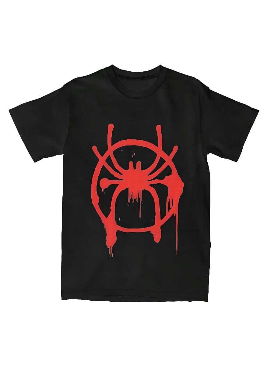 Men Superhero Spider Mans Shirt Merch 100 Cottonssssssssssss T-Shirt Clothing Novelty Tee Shirt Summer.. Graphic Tees Women - Black - View 1
