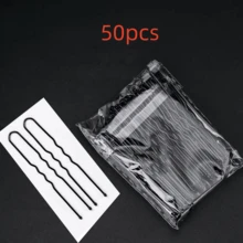 200/100/50/20pcs Women Simple Black Solid Color Hair Clips, Suitable For Ladies Hair Accessories, Black Text Hair Clips, Hair Clips, Small Black Clips, Headwear, Hair Pins, Trimming Clips, Wavy, Hair Styling Clips, Women Hair Clips,Summer,Holiday,Travel - Black - View 7