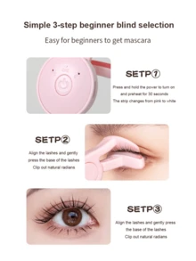 USB Rechargeable Electric Eyelash Curler, 3 Temperature Adjustable, Anti-Scald Brush Head Suitable For All Eye Shapes, Quickly Sets Lashes, Long-Lasting Curl, Long-Lasting Battery Life, Portable Makeup Tool, Great Gift For Women - View 6