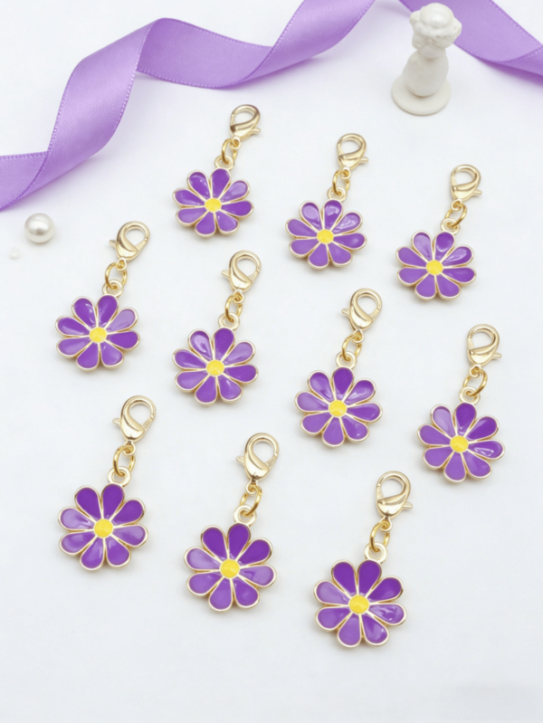 10 piezas Llavero de trébol de cuatro hojas de la suerte, dije de trébol de la suerte. Regalo perfecto para graduación, boda, diversas ceremonias y decoraciones de empaque.